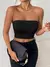 Sexy bodycon top de tubo feminino, monocromático, elástico, roupa casual - comprar online