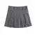 TRAFZA-Terno feminino listrado, gola virada para baixo, blazers encolhidos, mini - Sky Secret