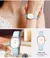 WWOOR-Relógio de quartzo de couro impermeável feminino, marca superior - Sky Secret