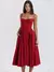Vestido maxi plissado retrô sem mangas para mulheres, sexy fora do ombro, bainh