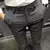 Calça casual xadrez justa masculina, calça recortada estilo coreano, calça de na internet