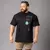 Camiseta de manga curta com gola redonda masculina e feminina, corredores de gra - comprar online