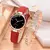 2 pçs luxo moda mulheres relógio conjunto pulseira de couro do plutônio senho - Sky Secret