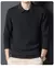 Suéter monocromático de caxemira masculino, pescoço polo, lã 100% pura