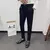 Calça justa monocromática masculina, calça casual de negócios, moda primavera