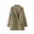 TRAF-Blazer feminino de escritório, preto, bege, cáqui, azul, verde, cinza