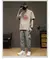 Camiseta de manga curta masculina gola redonda, marca de moda americana, top sol
