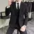 Imagem do Casaco masculino Double Breasted terno fino, Blazer negócio, traje de festa de