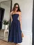 Vestido maxi plissado retrô sem mangas para mulheres, sexy fora do ombro, bainh - Sky Secret