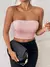 Sexy bodycon top de tubo feminino, monocromático, elástico, roupa casual - loja online