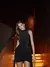 Articat-Vestido elegante sem mangas com renda com gola alta feminina, Slim Fit,