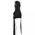 Imagem do Articat-Vestido elegante sem mangas com renda com gola alta feminina, Slim Fit,