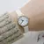 Relógio de couro design de luxo feminino, Relógio de pulso feminino, Relógio
