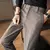 Outono/inverno novo cinza calças de lã masculina moda casual calças lixadas - comprar online