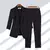 Conjunto de calças largas de duas peças para mulheres, blazer casual, jaqueta - loja online