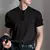 Camiseta masculina de manga comprida com decote em O, cor sólida, camisa básica - comprar online