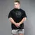 Camiseta de manga curta com gola redonda masculina e feminina, corredores de gra - Sky Secret