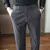 Outono/inverno novo cinza calças de lã masculina moda casual calças lixadas - Sky Secret