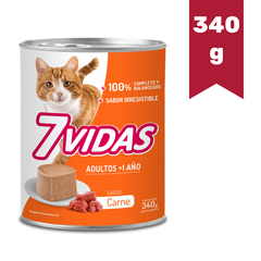 LATA SIETE VIDAS GATO ADULTO x 340g