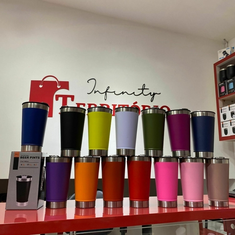 Copo Térmico com tampa e abridor de garrafas 502ml