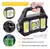 Linterna Led emergencia carga Solar y usb / power bank recargable, 500 lumenes