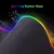 Imagen de Mouse Pad Antideslizante Gamer Profesional Luz Led Base Goma Color Negro