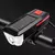 luz led para bicicleta carga solar y usb con claxon