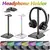 BASE SOPORTE AUDIFONOS LUZ RGB GAMER en internet
