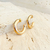 Argola Betania folheado a ouro 18k e prata 925 (EBS) - (cópia)
