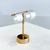 Arete argolla a rayas chapado en oro de 18k - comprar online