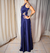 Vestido Azul Marinho Recortes - comprar online
