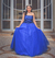 Vestido Debutante Azul Royal