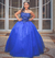 Vestido Debutante Azul Royal na internet