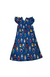 VESTIDO ALCA BABADO AZUL - comprar online
