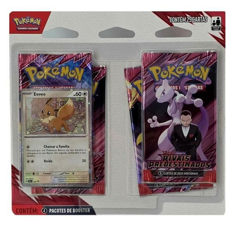 JGS BRINQ CARTON - POKEMON EV10 - BLISTER QUADRUPLO - RIVAIS PREDESTINADOS - CERTIFICADO FSC