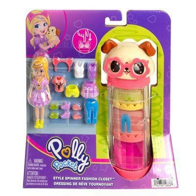 HKW04 POLLY POCKET BRINQUEDO ARMÁRIO DE MODAS GIRATÓRIO