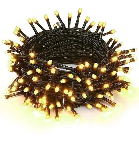 300 LEDS WARM 8F FIO VERDE 20M