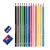 KIT LAPIS COR TRIS MEGASOFT CJTO12C 15PC - comprar online