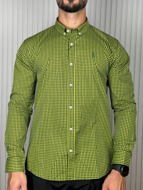 SOCIAL M. LONGA RALPH LAUREN MICRO XADREZ - comprar online