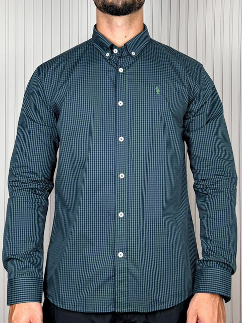 SOCIAL M. LONGA RALPH LAUREN MICRO XADREZ - comprar online