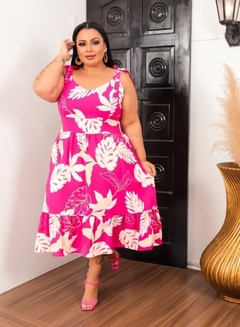 Vestido Florido Rosa - comprar online