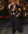 Conjunto Acyra Preto - Veste ate o Tamanho 54.