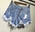 Bermuda Feminina Denim Casual Cintura Alta - Descompliqueme