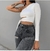 Calças Jeans Baggy Retas Moda Casual na internet