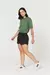 Shorts Tactel Feminino Streetwear - Preto