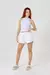 Short Moletinho Feminino - Branco - SILKS