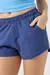 Short Moletinho Feminino - Azul na internet