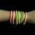 PULSERA DE GOMA FLUO