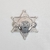 PLACA SHERIFF PLATEADA