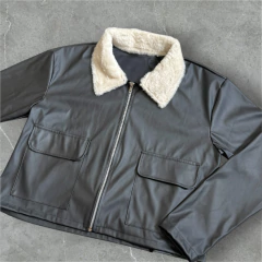 Campera Cuerina cuello piel